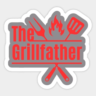 The grillfather chef design Sticker